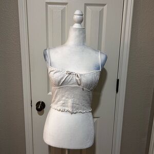 Aeropostale Cream Ribbed Camisole